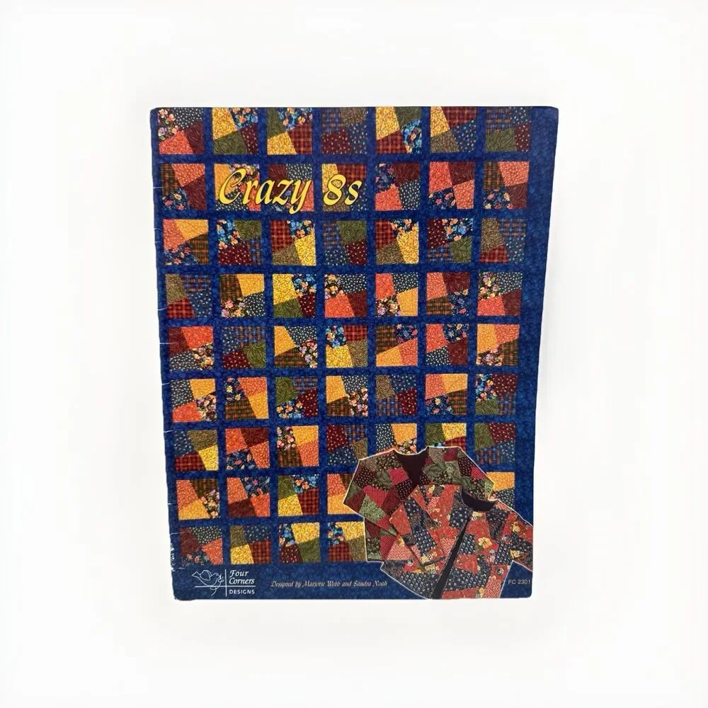 Crazy 8s Quilt Pattern Booklet Four Corners Webb Noah Patchwork Quilting Sewing